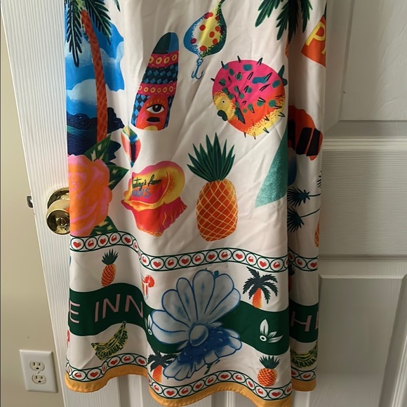 Colorful Tropical Print Maxi Dress - Picture 4 of 8